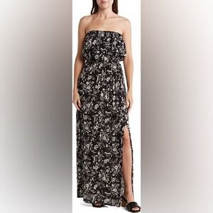 Nwt Love Ady double side split strapless dress